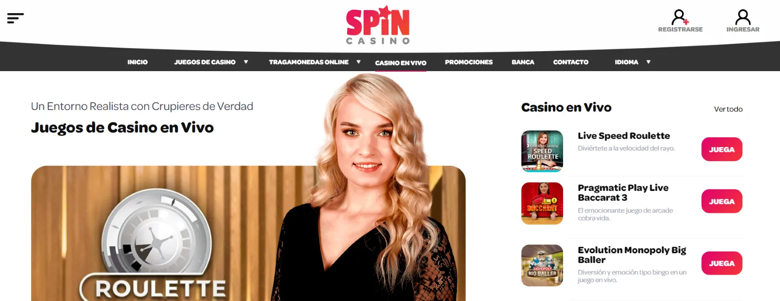 Spin casino Perú Spin casino